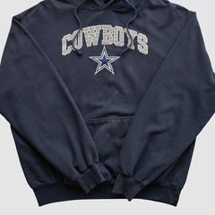 Cowboys Authentic Apparel 2010s Hooded Pullover Sweatshirt - Dallas Cowboys Pullover
