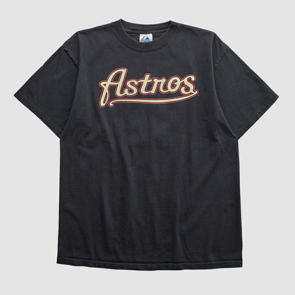 Black Houston Astros Majestic 2000s T-shirt