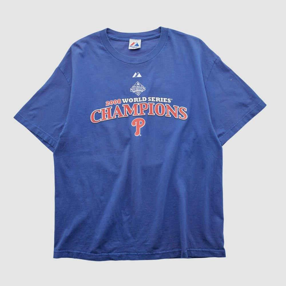 Blue World Series Champions Majestic 2008 T-shirt