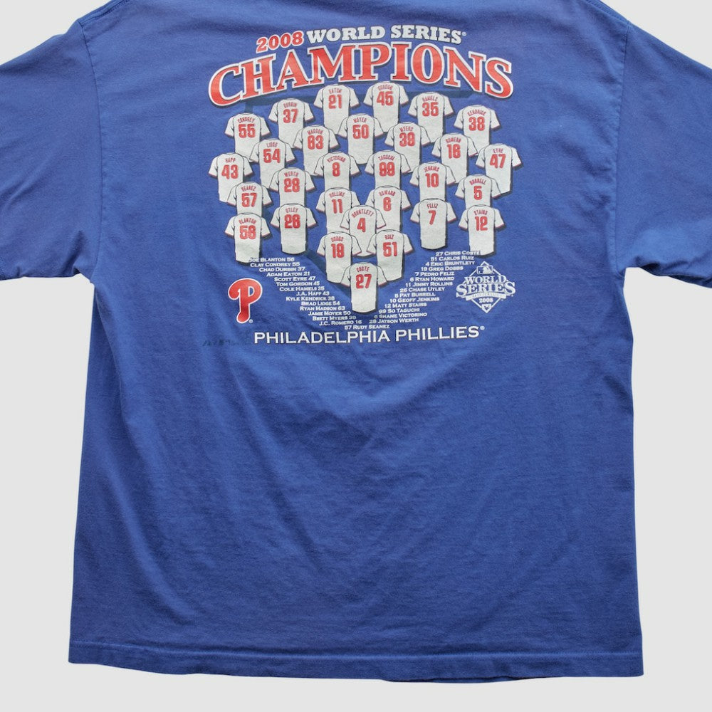 Blue World Series Champions Majestic 2008 T-shirt
