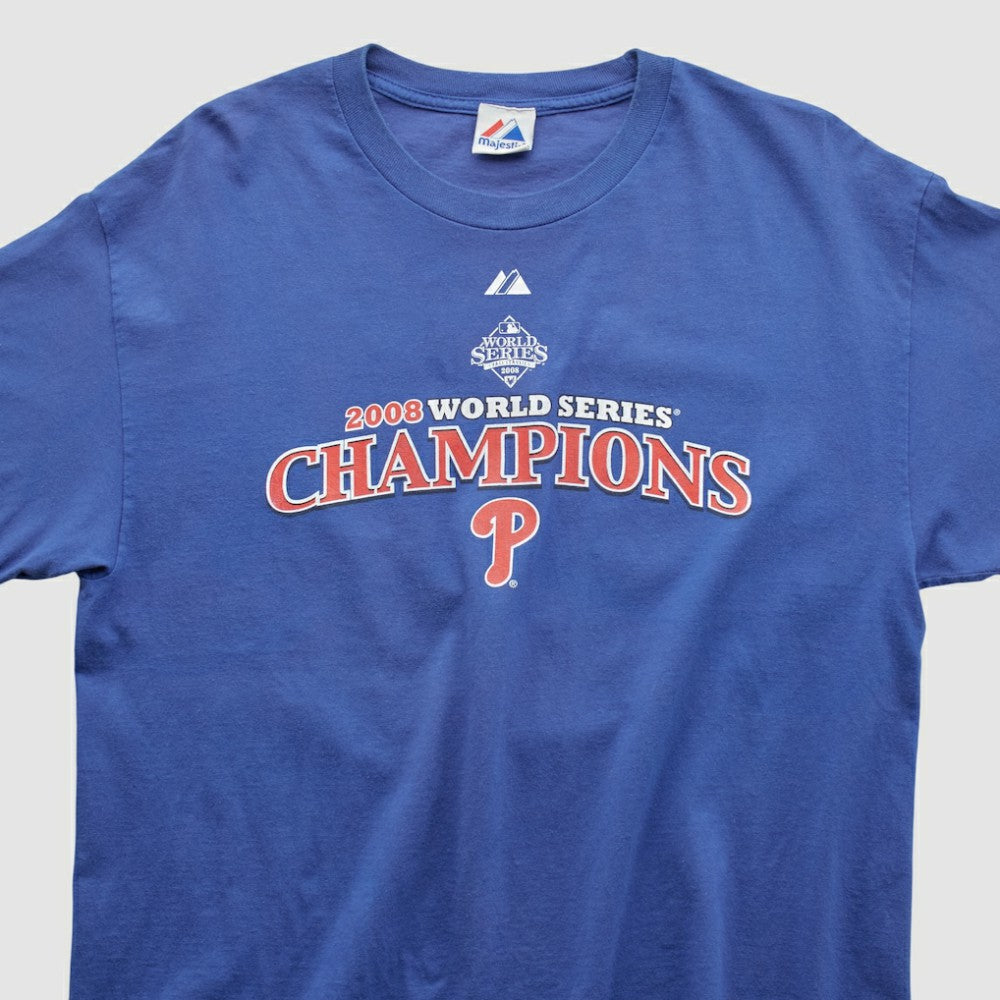 Blue World Series Champions Majestic 2008 T-shirt