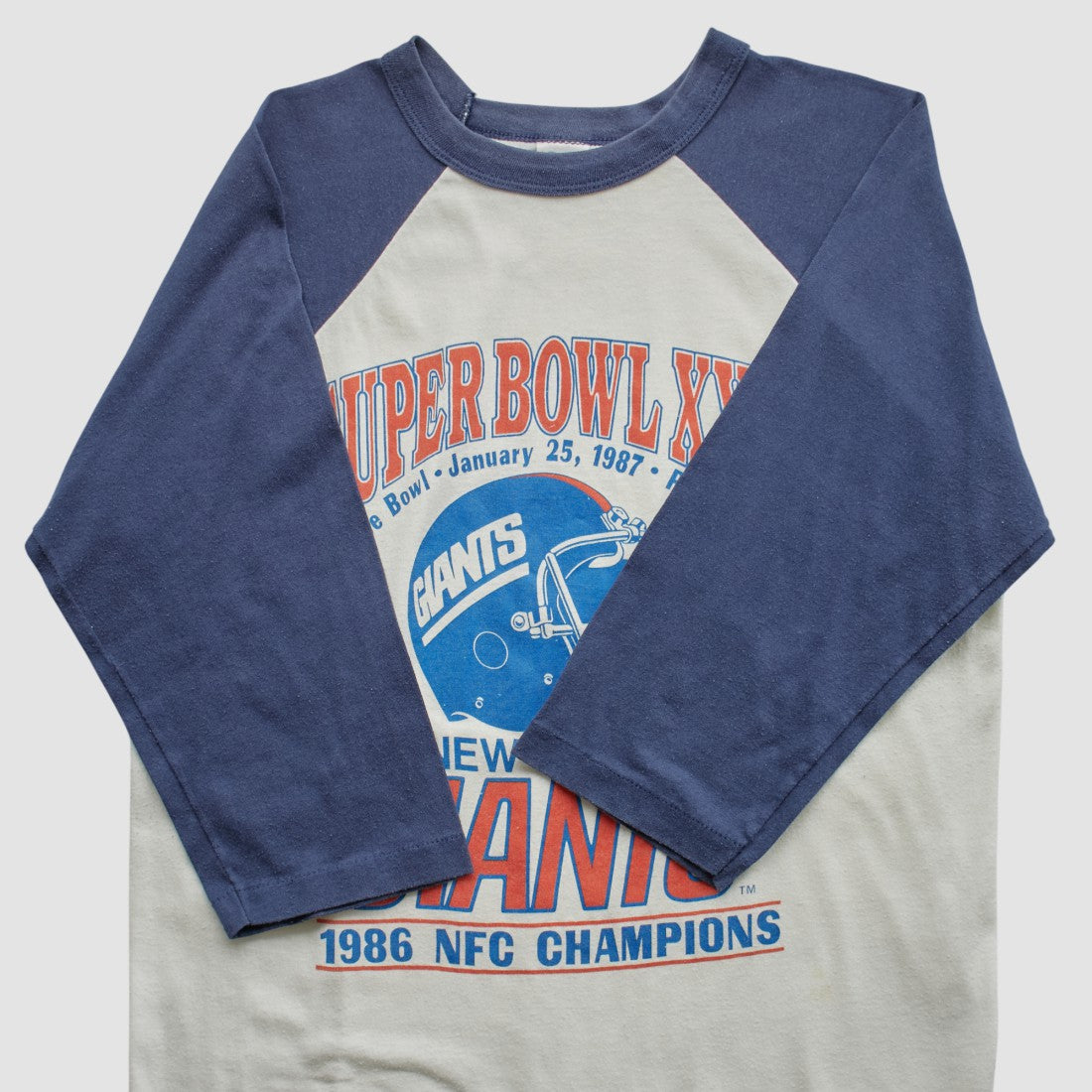 Super Bowl XXI Trench 1986 T-shirt - New York Giants T-shirts