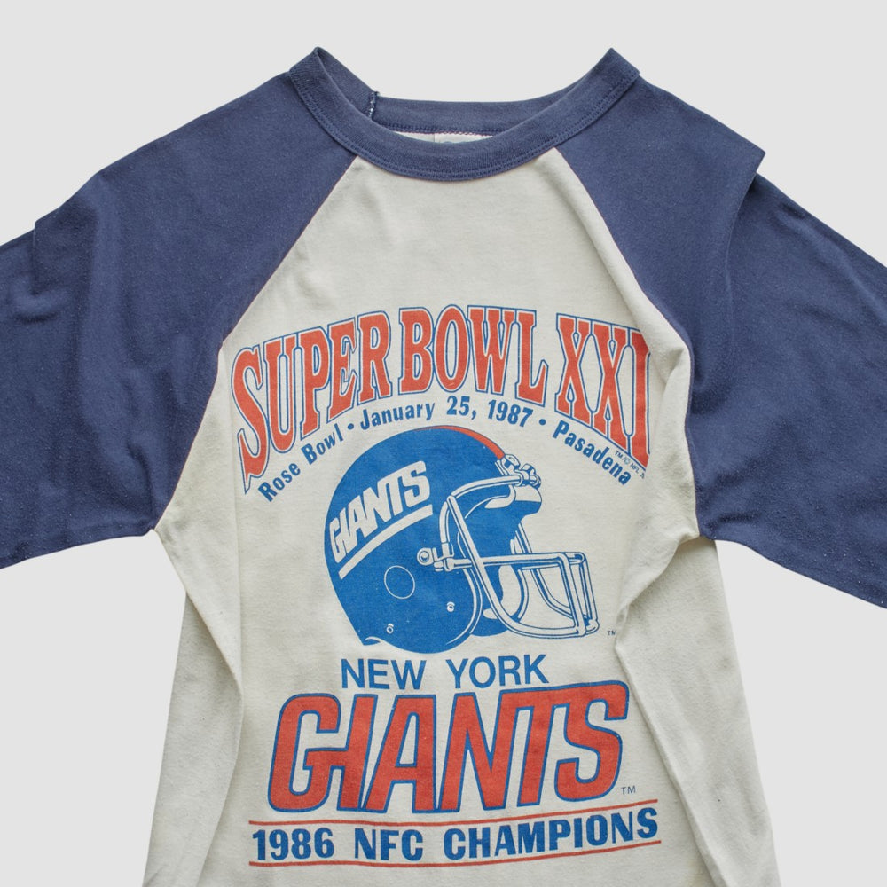Super Bowl XXI Trench 1986 T-shirt - New York Giants T-shirts