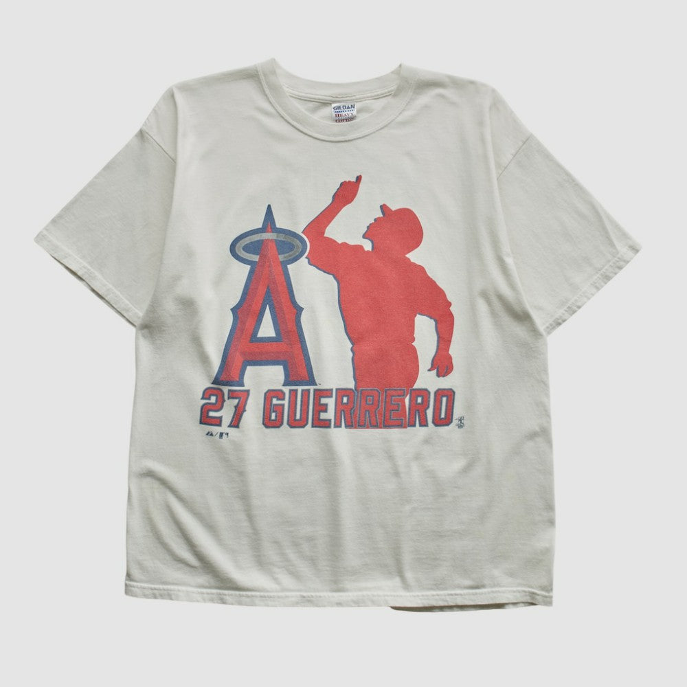 White Los Angeles Angels Gildan 2000s T-shirt