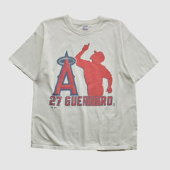 White Los Angeles Angels Gildan 2000s T-shirt
