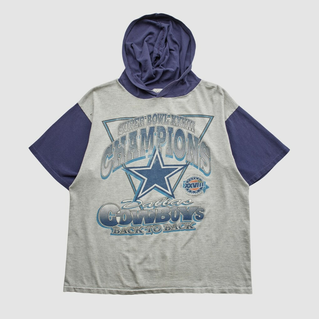 Super Bowl XXVIII Mendez Sportswear 1994 Hooded T-shirt - Dallas Cowboys T-shirts