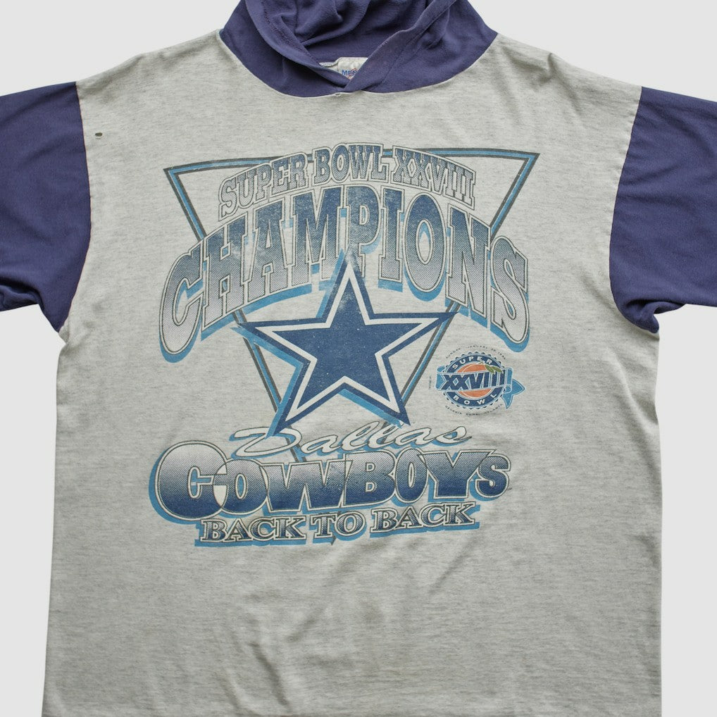 Super Bowl XXVIII Mendez Sportswear 1994 Hooded T-shirt - Dallas Cowboys T-shirts