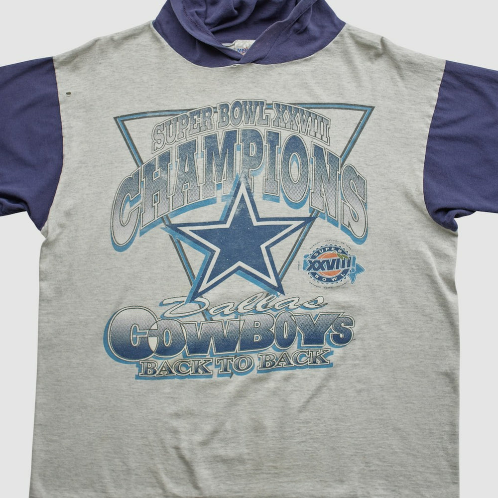 Super Bowl XXVIII Mendez Sportswear 1994 Hooded T-shirt - Dallas Cowboys T-shirts