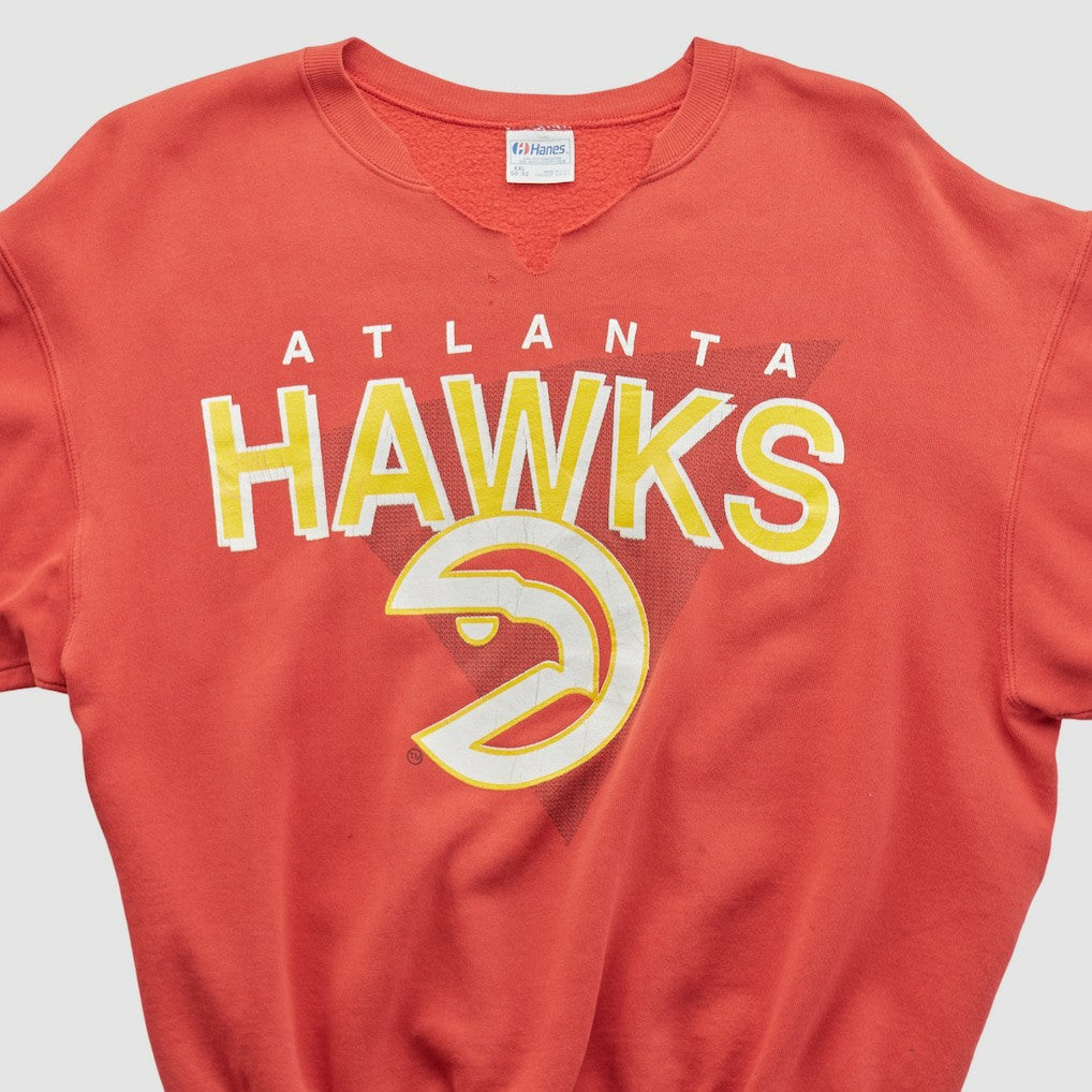 Vintage Atlanta Hawks Hanes 90s Pullover Sweatshirt