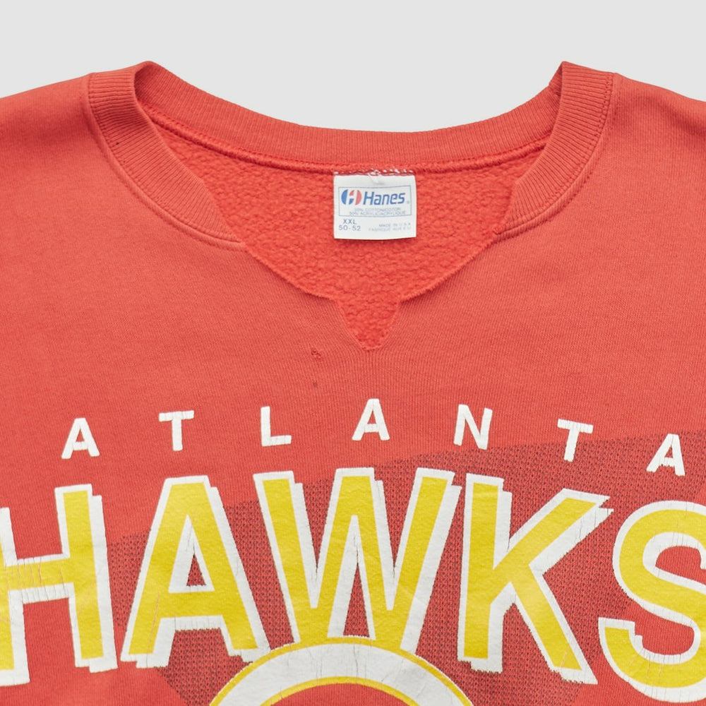 Vintage Atlanta Hawks Hanes 90s Pullover Sweatshirt