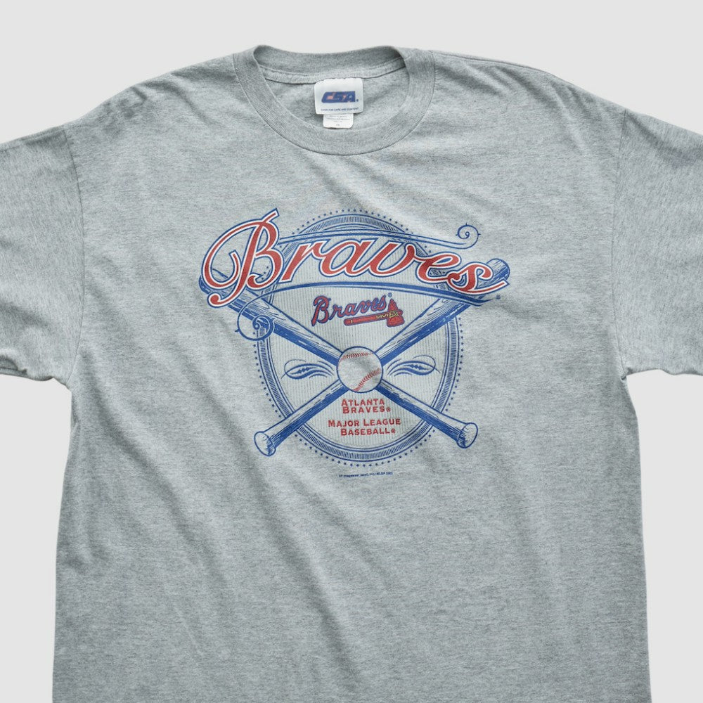 Heather Gray Atlanta Braves CSA 2002 T-shirt