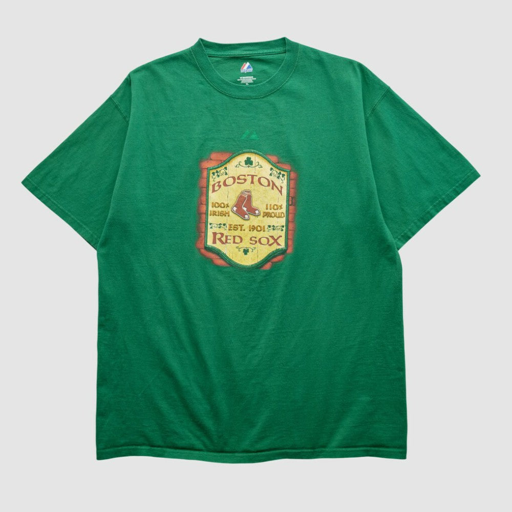 Green Boston Red Sox Majestic 2000s T-shirt