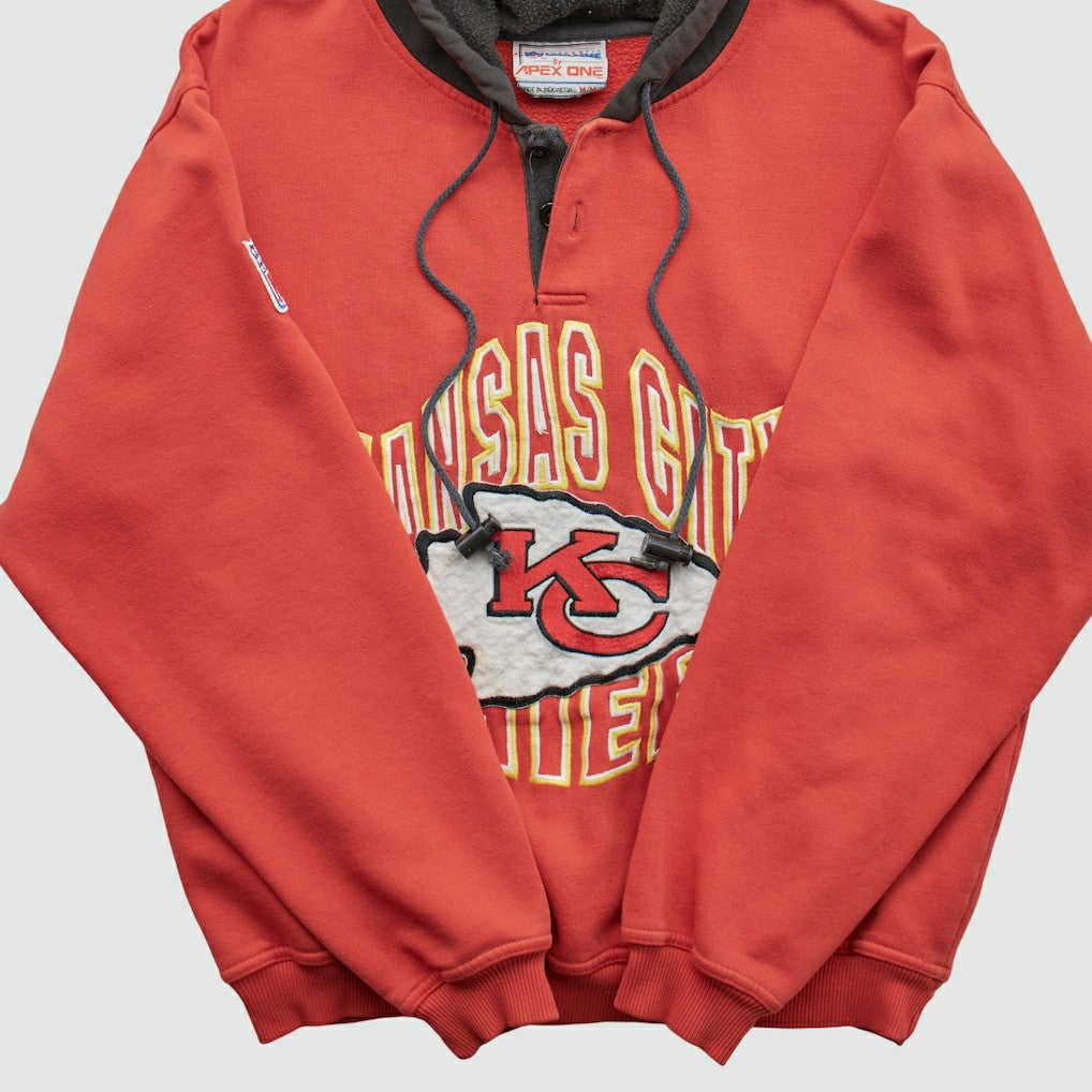Pro Line 90s Hooded Pullover Sweatshirt - Kansas City Chiefs Pullover