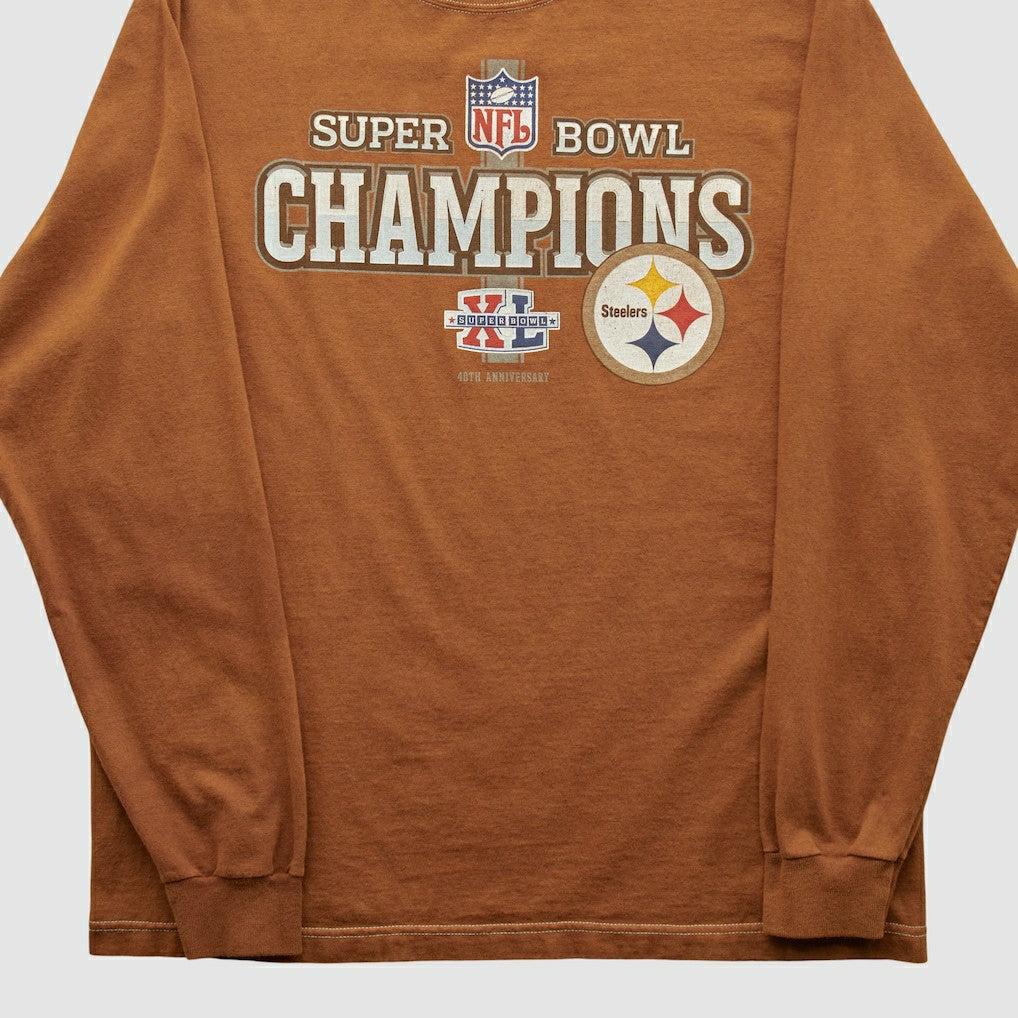 Super Bowl Champions Reebok 2006 Long Sleeve T-shirt - Pittsburgh Steelers T-shirts