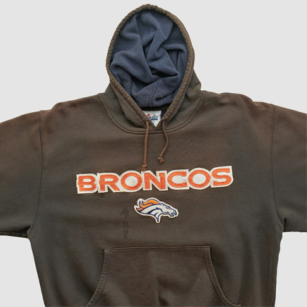 Majestic 2000s Hooded Pullover Sweatshirt - Denver Broncos Pullover