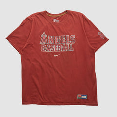 Maroon Los Angeles Angels Nike 2010s T-shirt