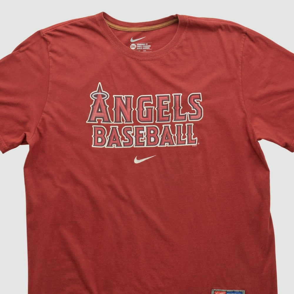 Maroon Los Angeles Angels Nike 2010s T-shirt