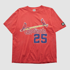 Red St. Louis Cardinals Starter 90s T-shirt
