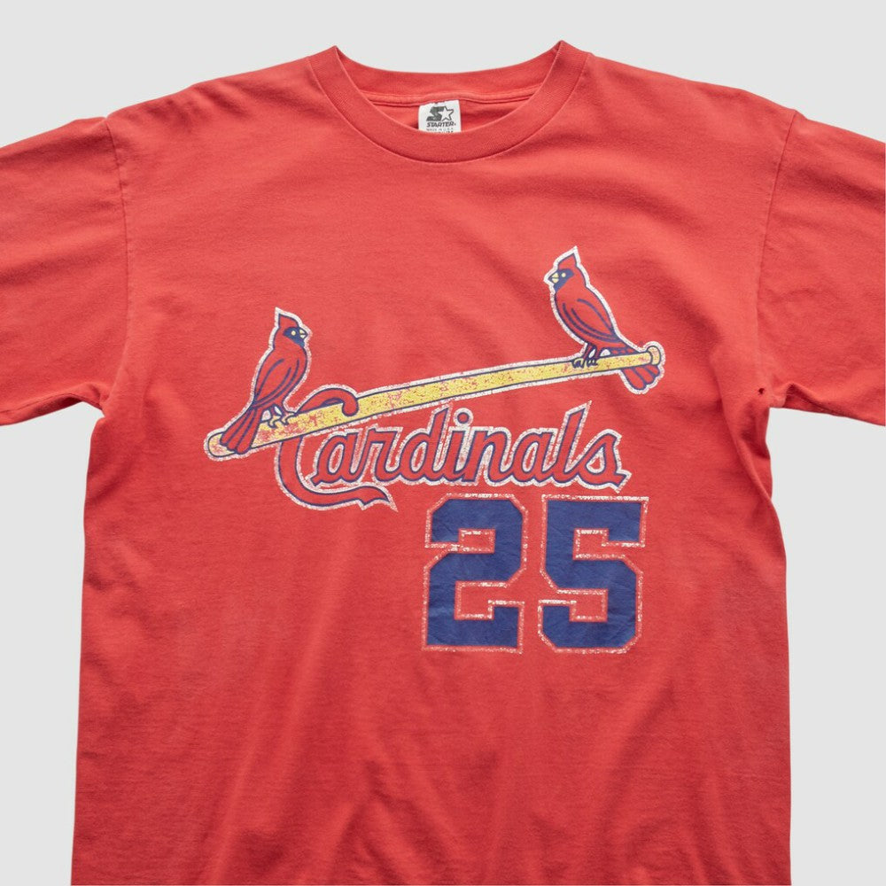 Red St. Louis Cardinals Starter 90s T-shirt