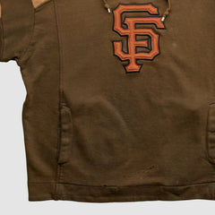 Brown San Francisco Giants Majestic 2000s Hooded Pullover Sweatshirt