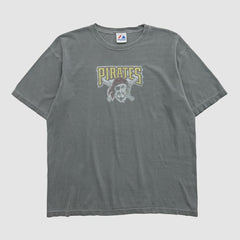 Gray Pittsburgh Pirates Majestic 2000s T-shirt