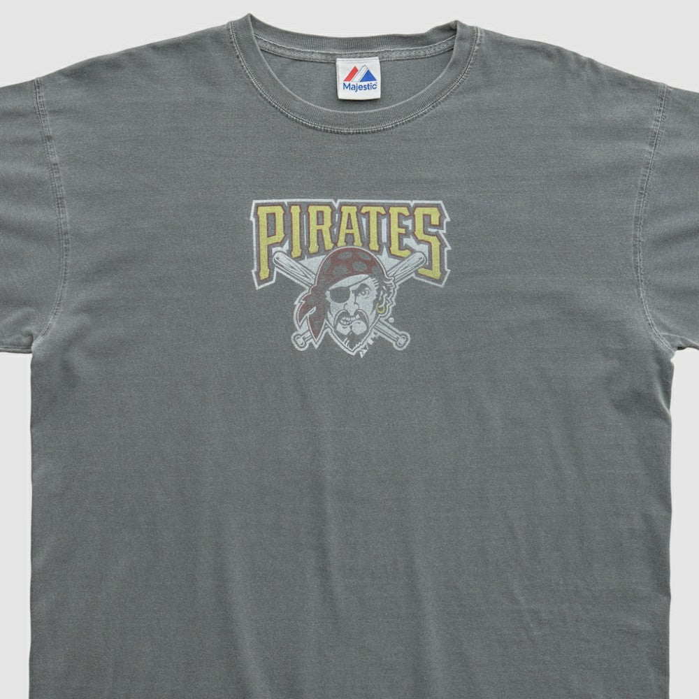 Gray Pittsburgh Pirates Majestic 2000s T-shirt