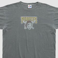 Gray Pittsburgh Pirates Majestic 2000s T-shirt