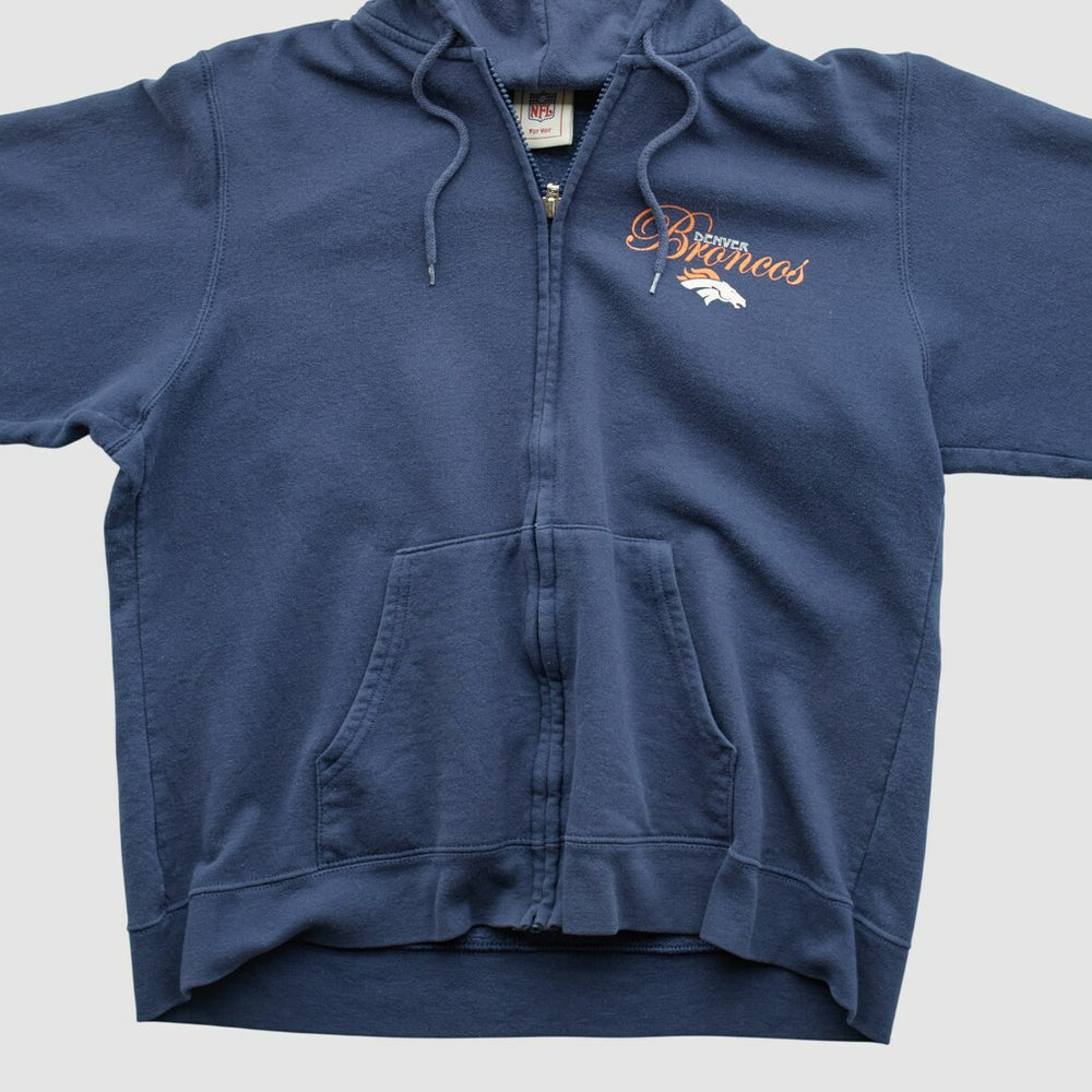NFL 2000s Hooded Full Zip Sweatshirt - Denver Broncos Sweatshirts