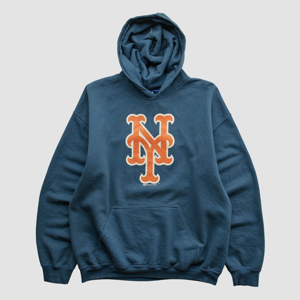 Navy New York Mets Gildan 2015 Hooded Pullover Sweatshirt