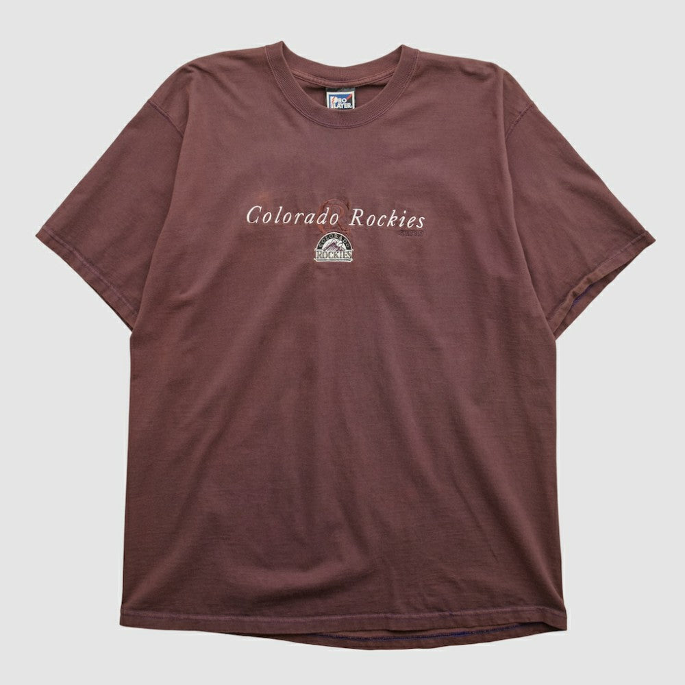 Brown Colorado Rockies Pro Player 90s T-shirt