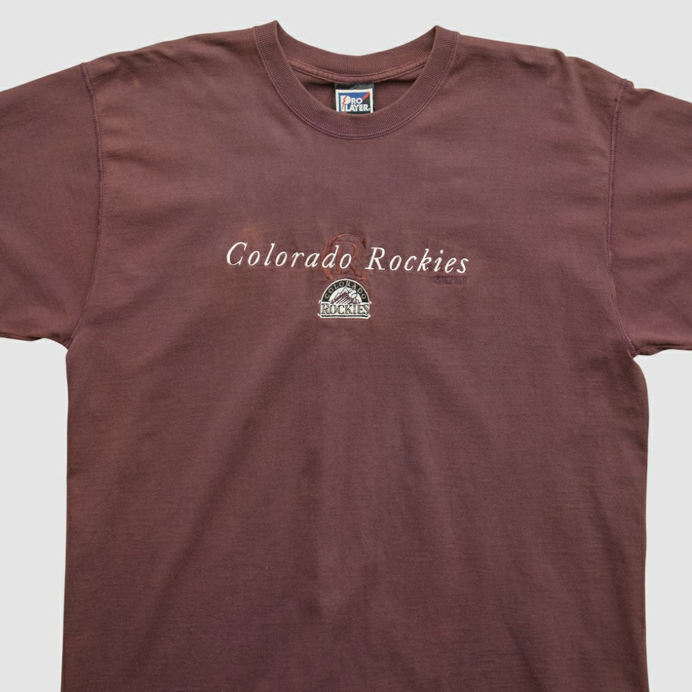 Brown Colorado Rockies Pro Player 90s T-shirt