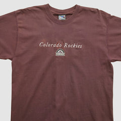 Brown Colorado Rockies Pro Player 90s T-shirt