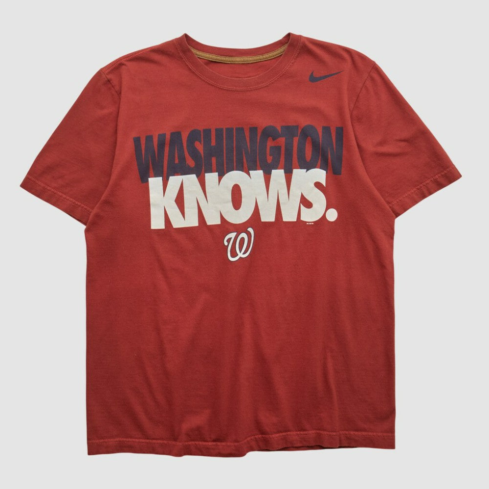 Maroon Washington Nationals Nike 2010s T-shirt