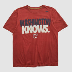 Maroon Washington Nationals Nike 2010s T-shirt