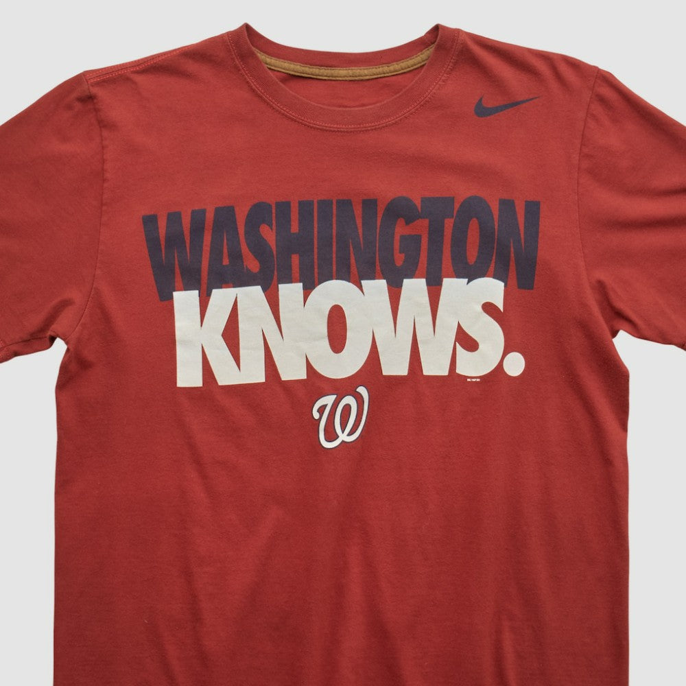 Maroon Washington Nationals Nike 2010s T-shirt