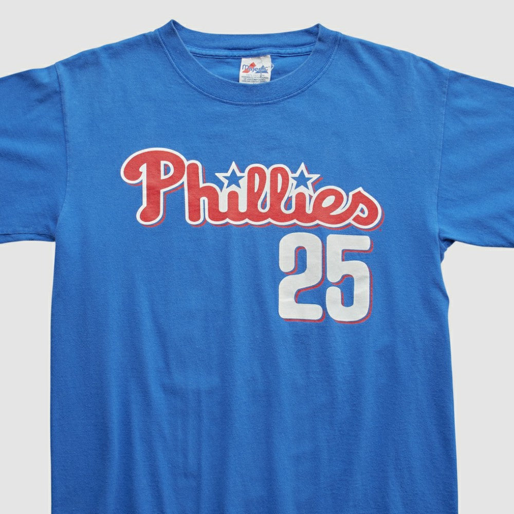 Blue Philadelphia Phillies Majestic 2000s T-shirt