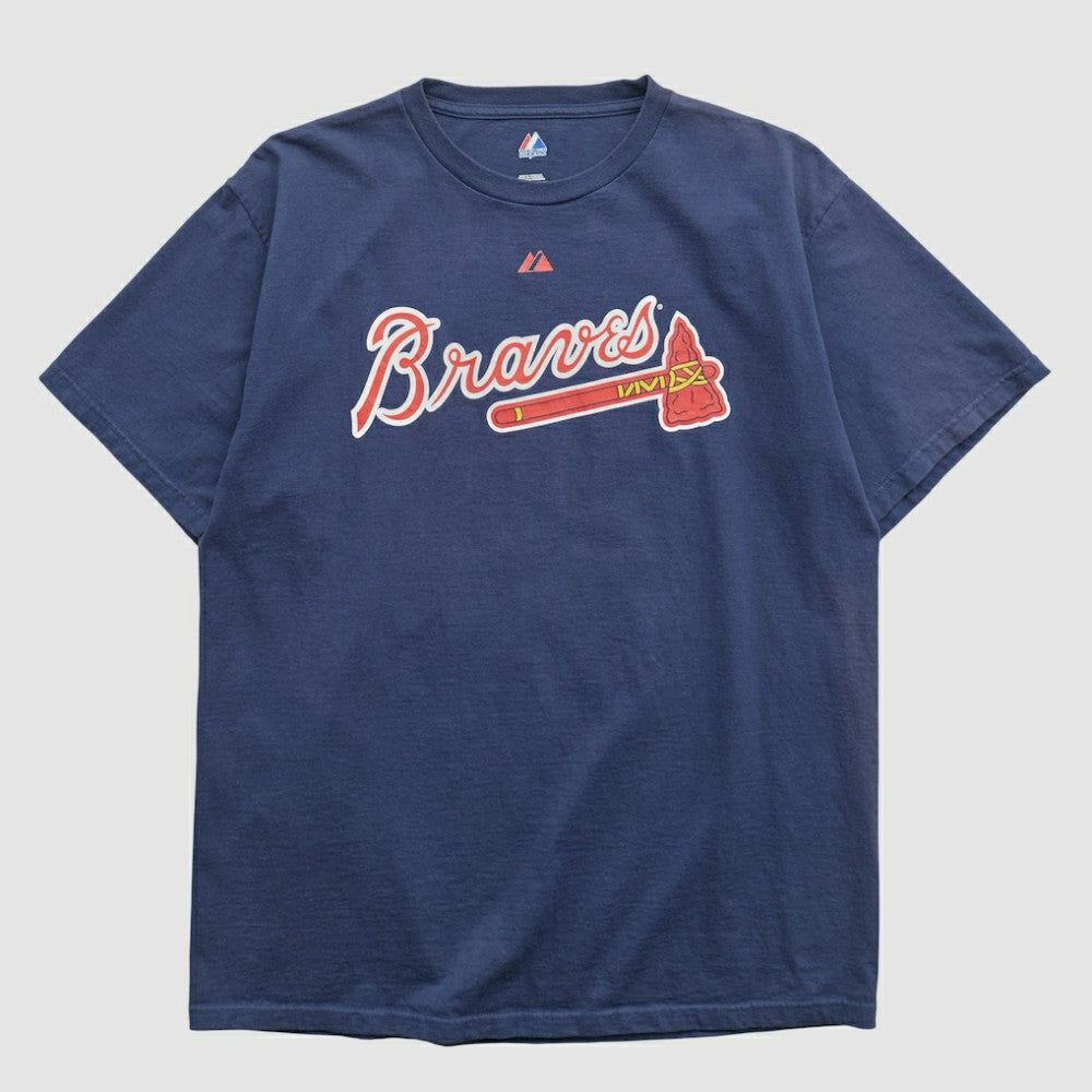 Navy Atlanta Braves Majestic 2000s T-shirt