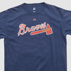 Navy Atlanta Braves Majestic 2000s T-shirt