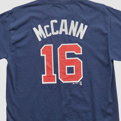 Navy Atlanta Braves Majestic 2000s T-shirt
