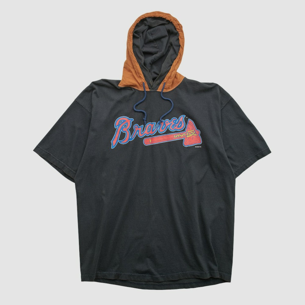 Black Atlanta Braves Salem Sportswear 1994 Hooded T-shirt