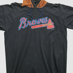 Black Atlanta Braves Salem Sportswear 1994 Hooded T-shirt