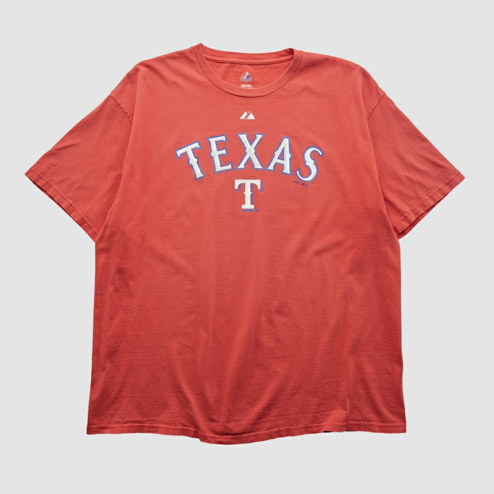 Red Texas Rangers Majestic 2000s T-shirt