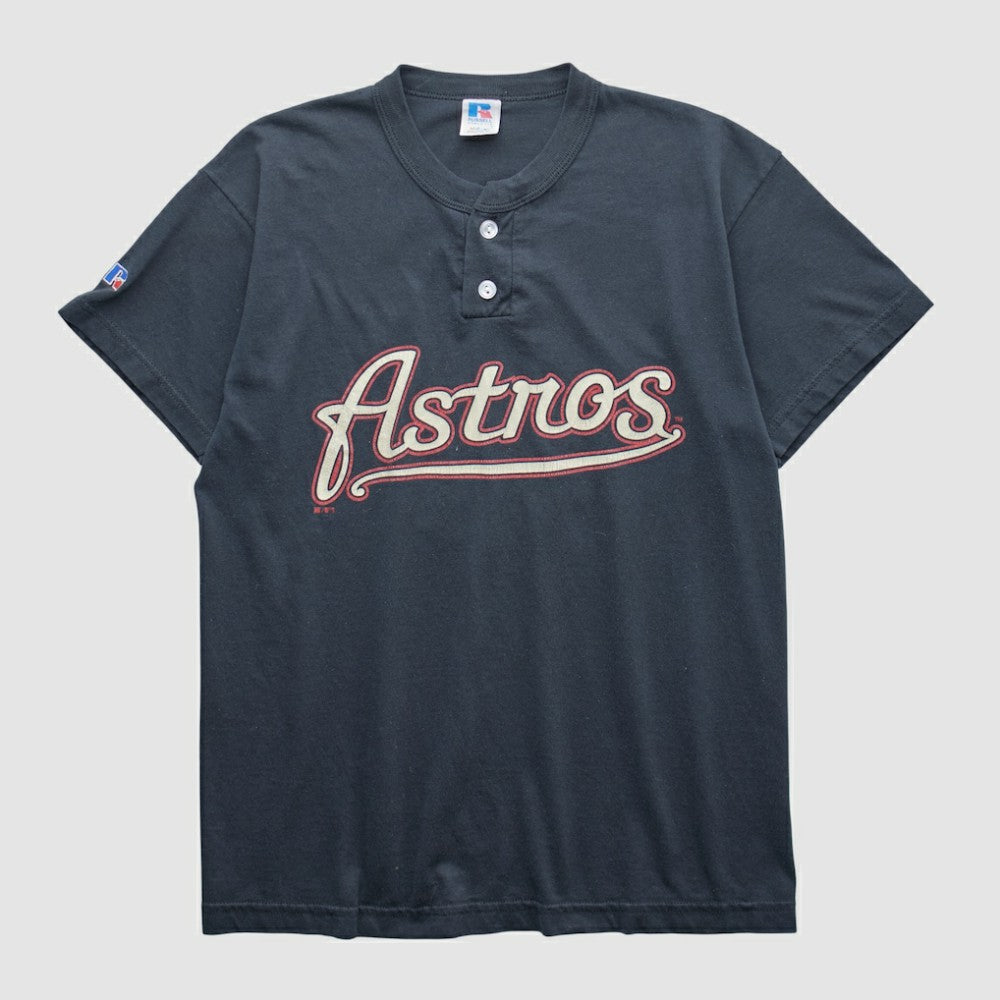 Black Houston Astros Russell 2000s T-shirt