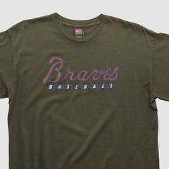 Black Atlanta Braves Nike 2000s T-shirt