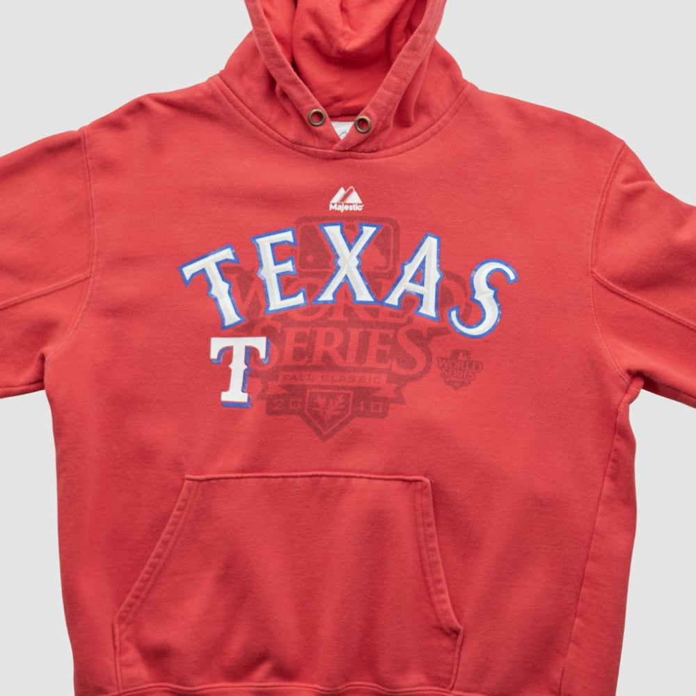 Red World Series Majestic 2010 Hooded Pullover Sweatshirt