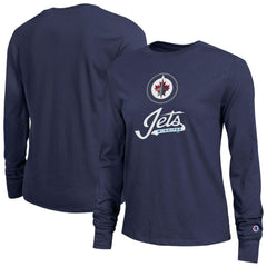 NHL Winnipeg Jets Champion Women's Wordmark Lockup Long Sleeve T-Shirt