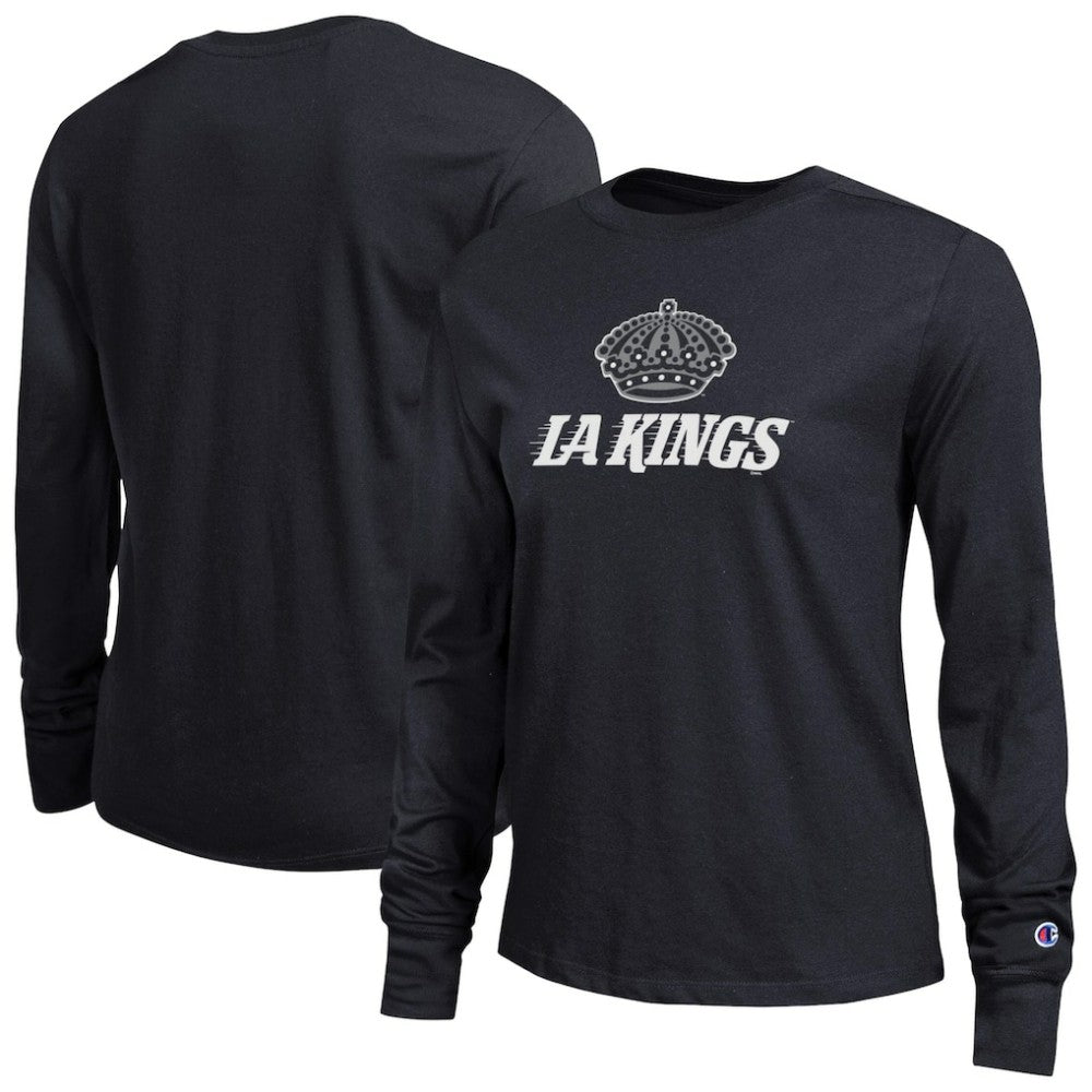 NHL Los Angeles Kings Champion Women's Wordmark Lockup Long Sleeve T-Shirt