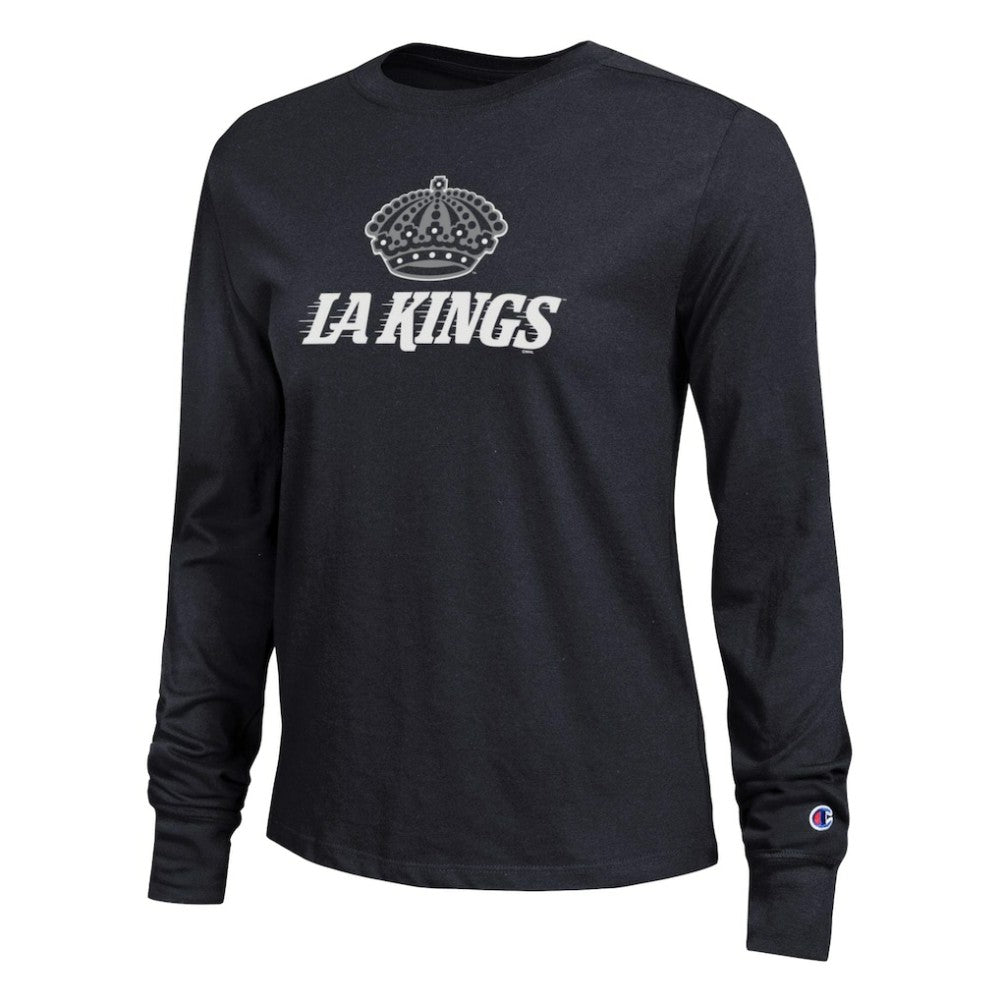 NHL Los Angeles Kings Champion Women's Wordmark Lockup Long Sleeve T-Shirt