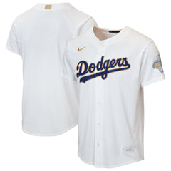 White Los Angeles Dodgers Nike Youth 2026 Gold Collection Home Replica Jersey