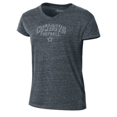 Women's Triumph Tri-Blend V-Neck T-Shirt - Dallas Cowboys T-shirts